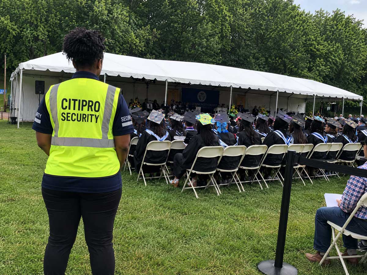 CITIPRO security officer at a concert and entertainment event