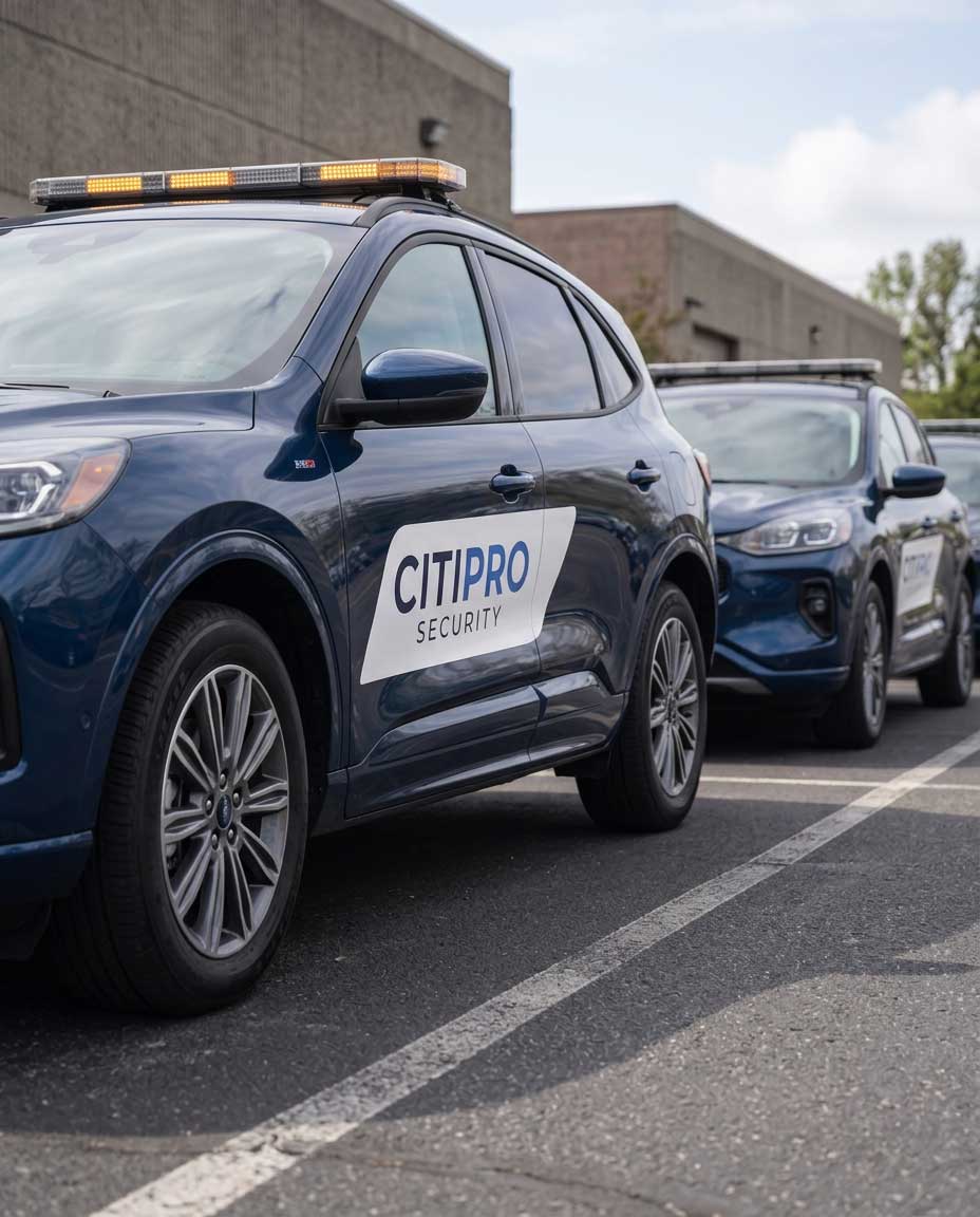 CITIPRO Security patrol vehicles parked together