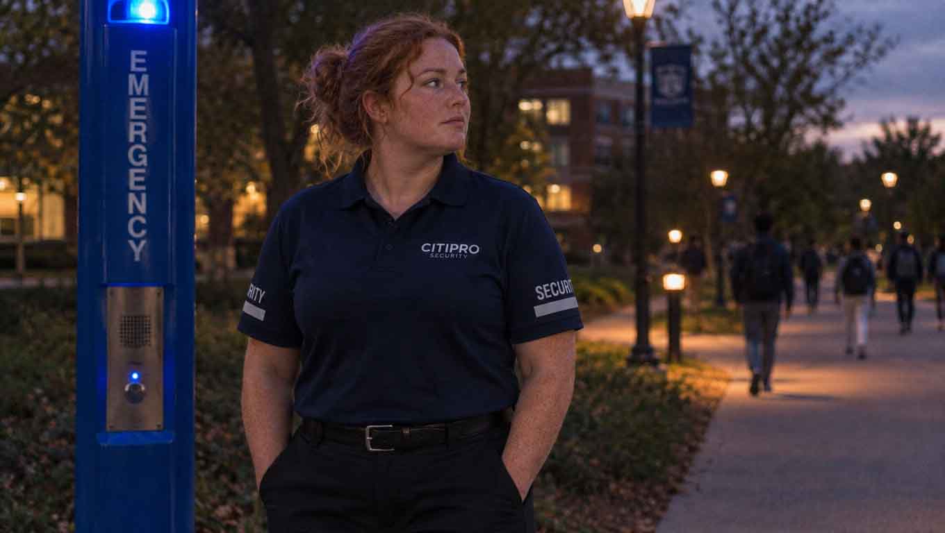 Female campus safety officer