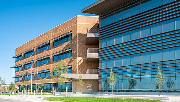 Modern corporate office building