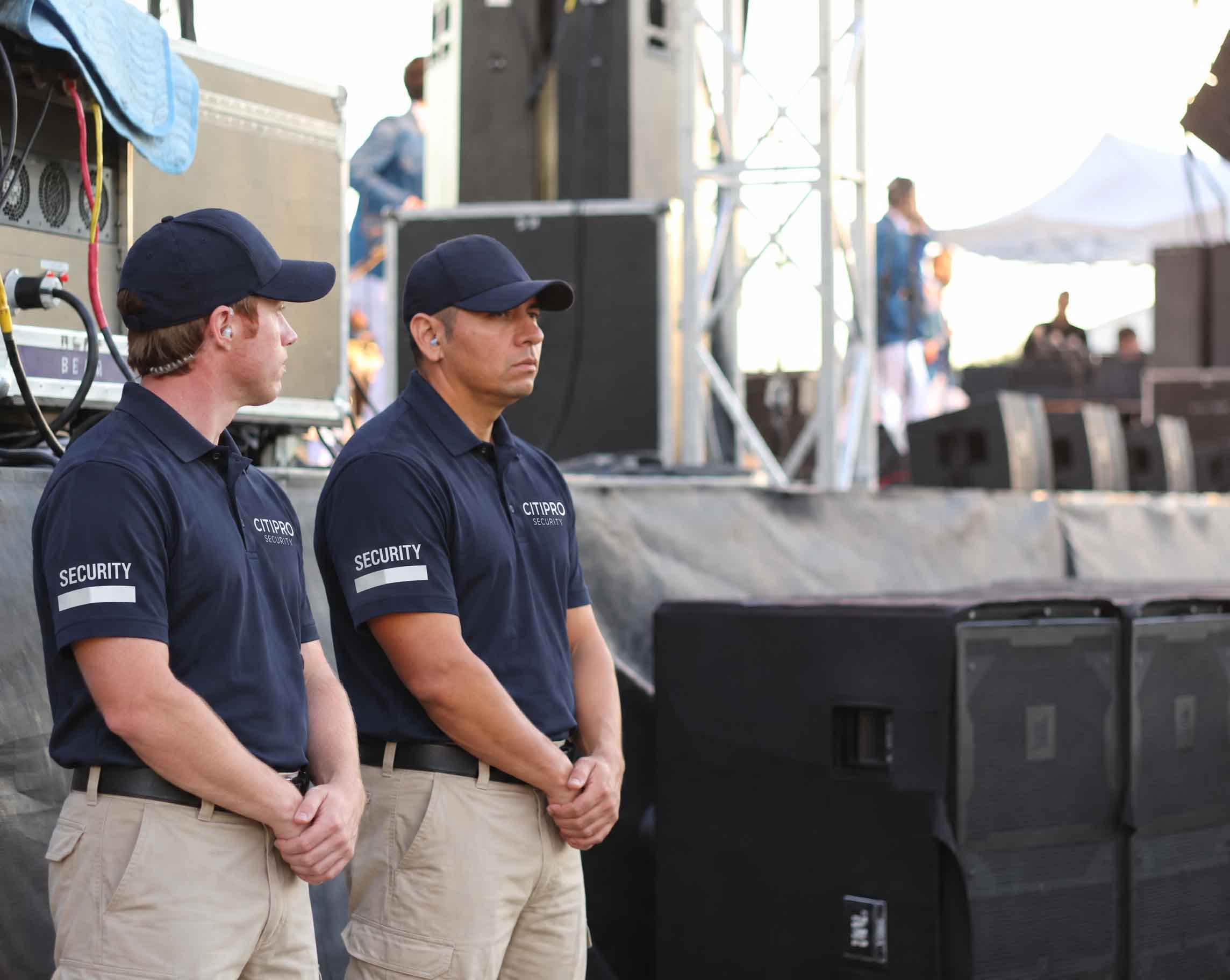Security guard at a concert